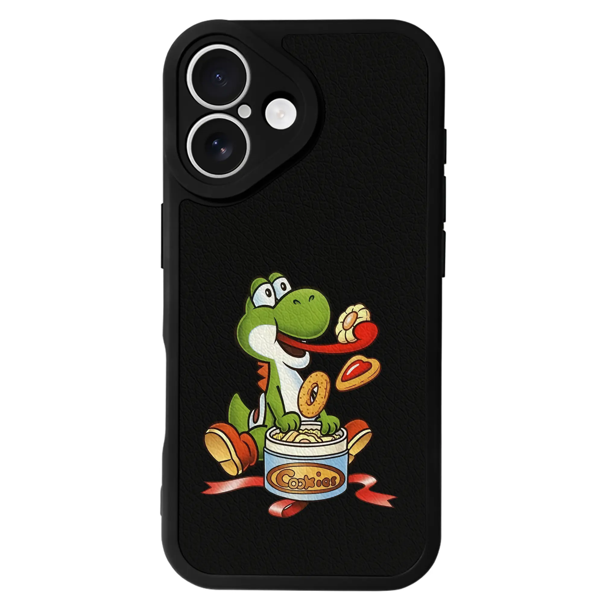 マリオ グッズ ヨッシー - IPhone 16シリーズ対応 ・ シリコンスマホケース ・ レザー調 ・ 高精度フィット ・ 耐衝撃 ・ ワイヤレス充電対応 ・ 精密カット